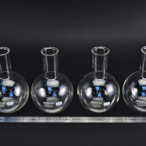 Set of four DUROVER flat-bottom flasks without ground-glass joints, 1000 ml – No. 4 Set of four DUROVER flat-bottom flasks without ground-glass joints, 1000 ml – No. 4