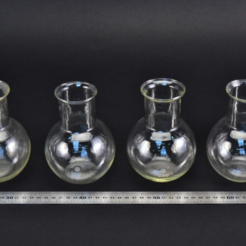 Set of four wide-mouth ERGON flat-bottom flasks without ground-glass joints, 500 ml – No. 1 Set of four wide-mouth ERGON flat-bottom flasks without ground-glass joints, 500 ml – No. 1