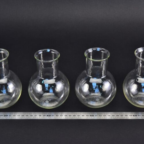 Set of four wide-mouth ERGON flat-bottom flasks without ground-glass joints, 500 ml – No. 2 Set of four wide-mouth ERGON flat-bottom flasks without ground-glass joints, 500 ml – No. 2