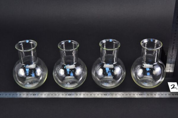 Set of four wide-mouth ERGON flat-bottom flasks without ground-glass joints, 500 ml – No. 2 Set of four wide-mouth ERGON flat-bottom flasks without ground-glass joints, 500 ml – No. 2