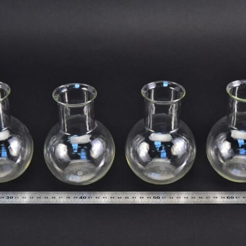Set of four wide-mouth ERGON flat-bottom flasks without ground-glass joints, 500 ml – No. 3 Set of four wide-mouth ERGON flat-bottom flasks without ground-glass joints, 500 ml – No. 3