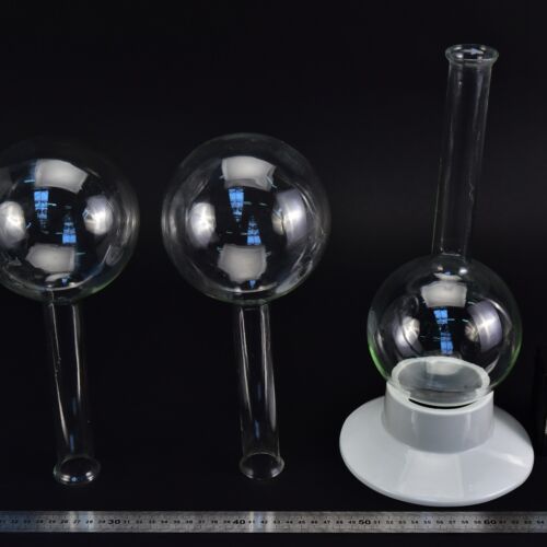 Set of three long-neck RASOTHERM round-bottom flasks without ground-glass joints, 1000 ml – No. 2 Set of three long-neck RASOTHERM round-bottom flasks without ground-glass joints, 1000 ml – No. 2