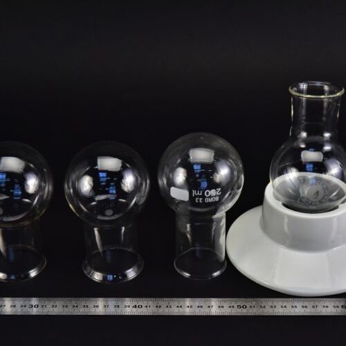 Set of four wide-mouth round-bottom flasks without ground-glass joints, 250 ml – No. 2 Set of four wide-mouth round-bottom flasks without ground-glass joints, 250 ml – No. 2