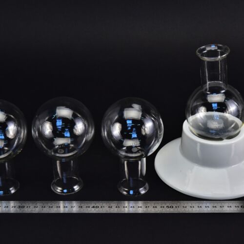 Set of four wide-mouth ERGON round-bottom flasks without ground-glass joints, 250 ml – No. 1 Set of four wide-mouth ERGON round-bottom flasks without ground-glass joints, 250 ml – No. 1