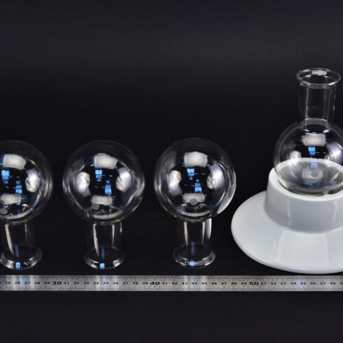 Set of four wide-mouth ERGON round-bottom flasks without ground-glass joints, 250 ml – No. 4 Set of four wide-mouth ERGON round-bottom flasks without ground-glass joints, 250 ml – No. 4