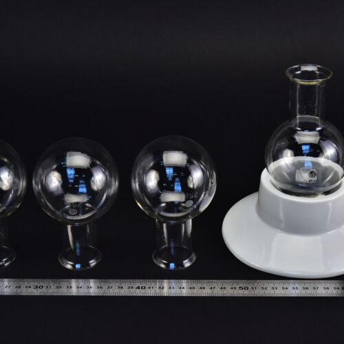 Set of four wide-mouth ERGON round-bottom flasks without ground-glass joints, 250 ml – No. 7 Set of four wide-mouth ERGON round-bottom flasks without ground-glass joints, 250 ml – No. 7