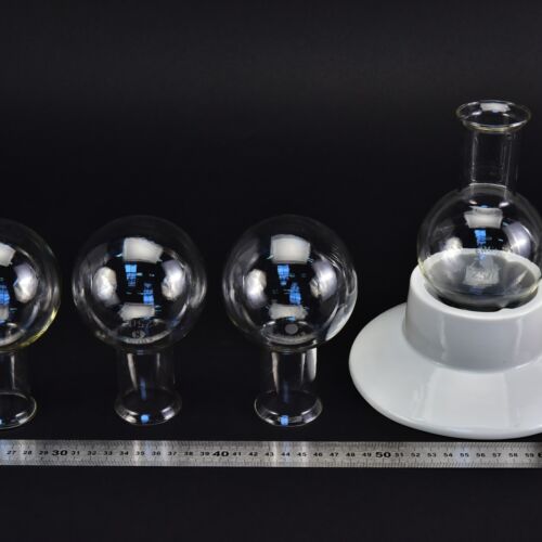 Set of four wide-mouth ERGON round-bottom flasks without ground-glass joints, 250 ml – No. 8 Set of four wide-mouth ERGON round-bottom flasks without ground-glass joints, 250 ml – No. 8