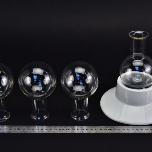 Set of four wide-mouth ERGON round-bottom flasks without ground-glass joints, 250 ml – No. 9 Set of four wide-mouth ERGON round-bottom flasks without ground-glass joints, 250 ml – No. 9