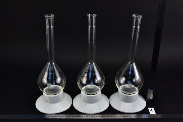 Háromdarabos, körte alakú TERMISIL Kjeldahl-jellegű lombikkészlet, 750 ml – Nr. 1 Háromdarabos, körte alakú TERMISIL Kjeldahl-jellegű lombikkészlet, 750 ml – Nr. 1
