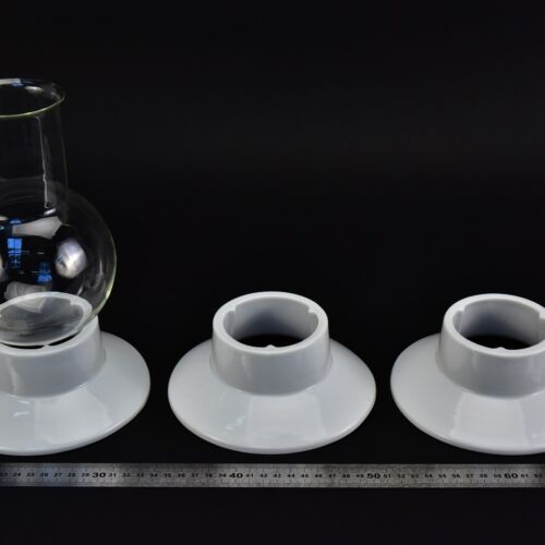 Háromdarabos porcelán lombiktartógyűrű-készlet, széles talppal – Nr. 1