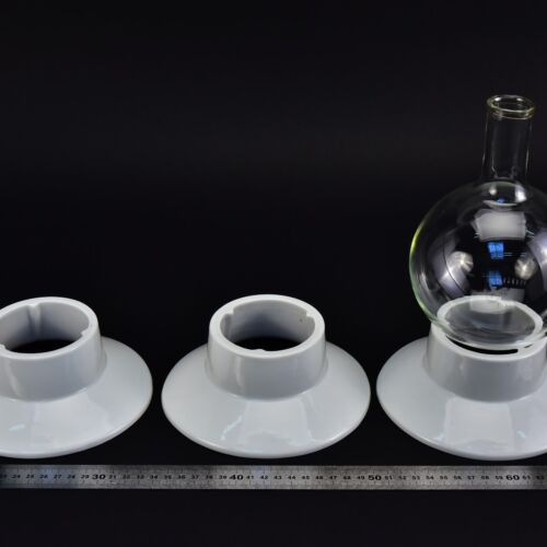 Háromdarabos porcelán lombiktartógyűrű-készlet, széles talppal – Nr. 2