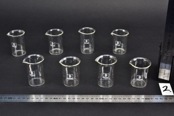 Set of eight GNÉ beakers, 50 ml – No. 2 Set of eight GNÉ beakers, 50 ml – No. 2