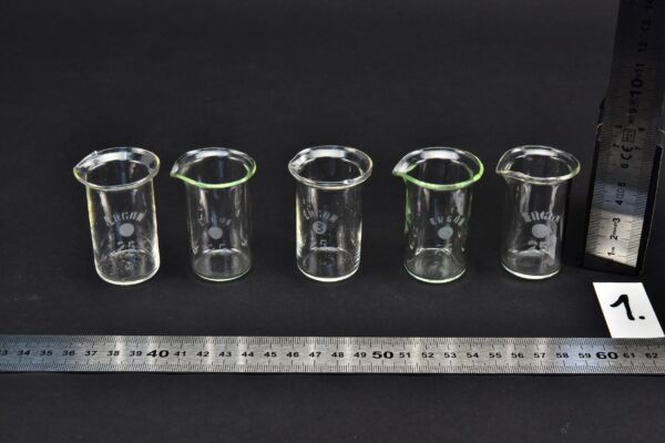 Set of five ERGON beakers, 25 ml – No. 1 Set of five ERGON beakers, 25 ml – No. 1