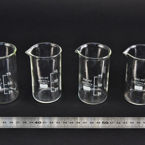 Set of four DUROVER beakers, 100 ml – No. 1 Set of four DUROVER beakers, 100 ml – No. 1