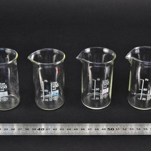 Set of four SIMAX beakers, 100 ml – No. 5