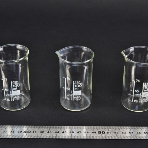 Set of three SIMAX tall-form beakers, 100 ml – No. 7 Set of three SIMAX tall-form beakers, 100 ml – No. 7