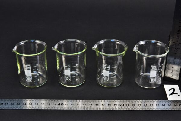 Set of four RASOTHERM/TGI low-form beakers, 100 ml – No. 2 Set of four RASOTHERM/TGI low-form beakers, 100 ml – No. 2