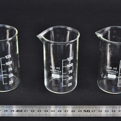 Set of three DUROVER tall-form beakers, 150 ml – No. 3 Set of three DUROVER tall-form beakers, 150 ml – No. 3