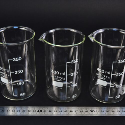 Set of three DUROVER tall-form beakers, 400 ml – No. 4 Set of three DUROVER tall-form beakers, 400 ml – No. 4