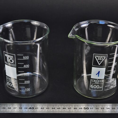 Set of two TGI ILMABOR low-form beakers, 600 ml – No. 2 Set of two TGI ILMABOR low-form beakers, 600 ml – No. 2