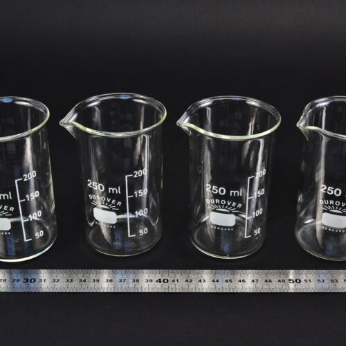 Set of four DUROVER tall-form beakers, 250 ml – No. 1 Set of four DUROVER tall-form beakers, 250 ml – No. 1