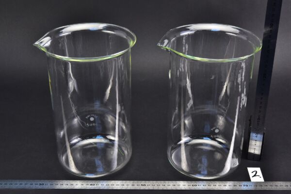 Pair of vintage DUROVER tall-form beakers, 4000 ml – No. 2 Pair of vintage DUROVER tall-form beakers, 4000 ml – No. 2