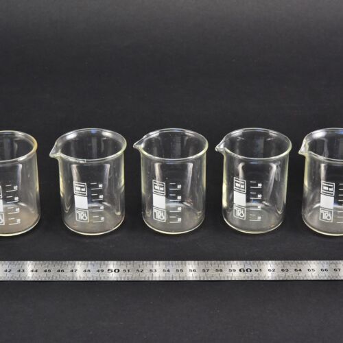 Ötdarabos RASOTHERM/TGI főzőpohárkészlet, alacsony forma, 100 ml – Nr. 2 Ötdarabos RASOTHERM/TGI főzőpohárkészlet, alacsony forma, 100 ml – Nr. 2