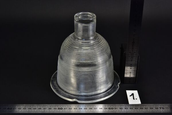 Bordázott Fresnel-üveg lámpabúra – Nr. 1