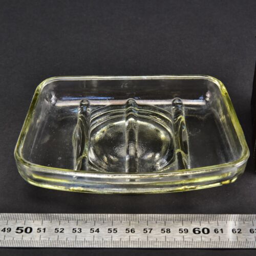 Pressed-glass soap dish Pressed-glass soap dish