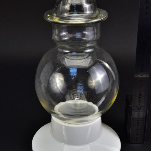 Clear spherical-bodied glass blank