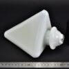 White triangular-pyramidal glass blank White triangular-pyramidal glass blank