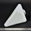 White triangular-pyramidal glass blank – 2 White triangular-pyramidal glass blank – 2