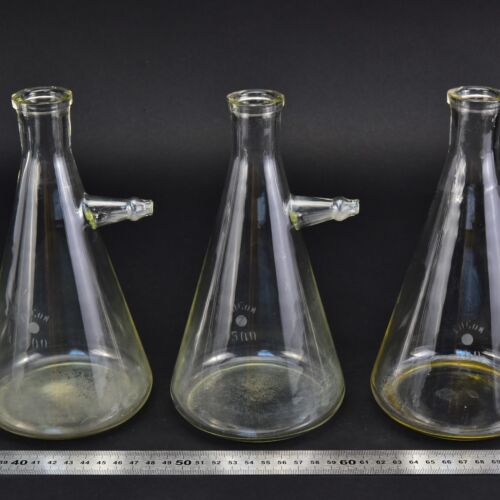 Set of three ERGON filtering / Büchner flasks, 500 ml – No. 2 Set of three ERGON filtering / Büchner flasks, 500 ml – No. 2