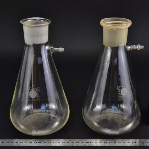 Kétdarabos SCHOTT JENA szívópalackkészlet, 1000 ml, csiszolatos nyakkal Kétdarabos SCHOTT JENA szívópalackkészlet, 1000 ml, csiszolatos nyakkal