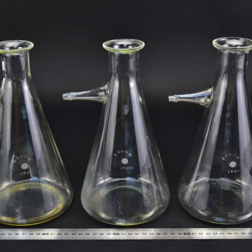 Set of three ERGON filtering / Büchner flasks, 1000 ml – No. 1 Set of three ERGON filtering / Büchner flasks, 1000 ml – No. 1