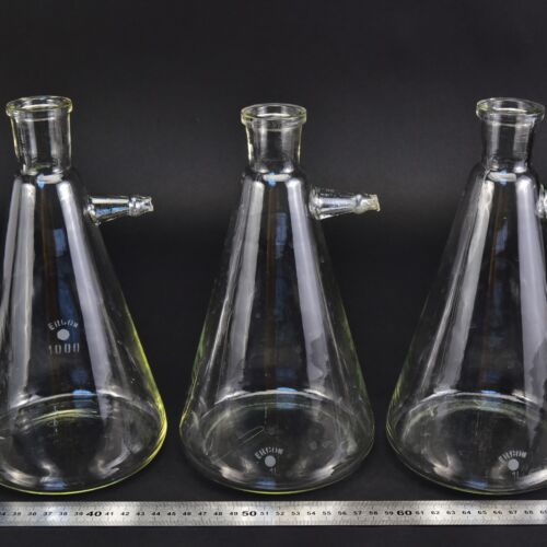 Set of three ERGON filtering / Büchner flasks, 1000 ml – No. 2 Set of three ERGON filtering / Büchner flasks, 1000 ml – No. 2