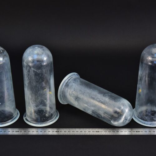 Set of four elongated cloudy glass sight domes – No. 2