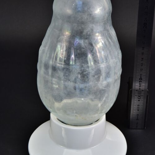 Cloudy glass blank with a segmented body