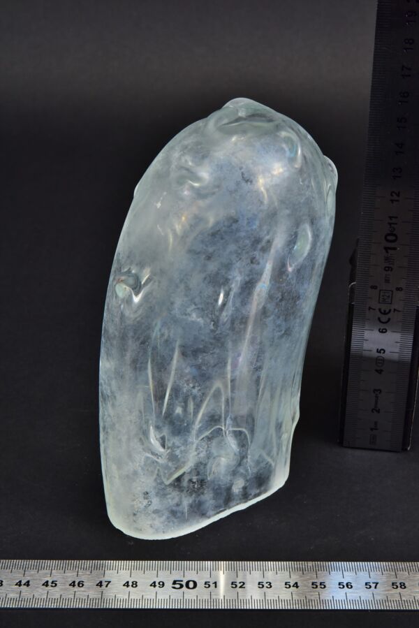 Cloudy sack-shaped glass blank with a cut base – 2 Cloudy sack-shaped glass blank with a cut base – 2
