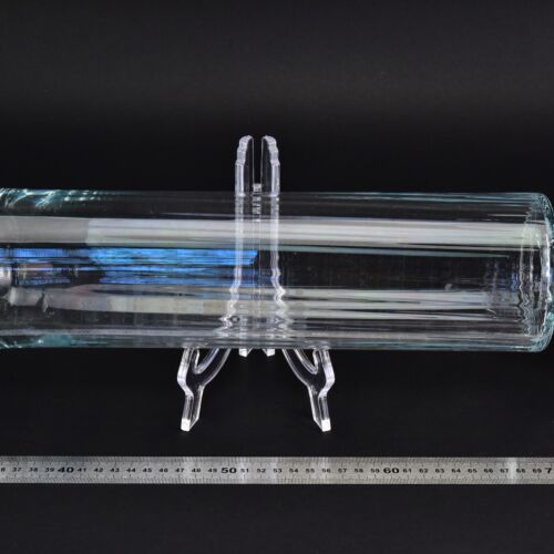 Clear longitudinally ribbed glass blank – No. 2