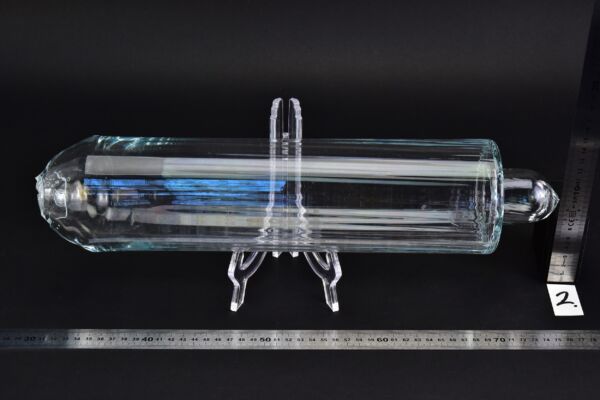 Clear longitudinally ribbed glass blank – No. 2 Clear longitudinally ribbed glass blank – No. 2