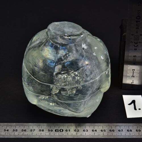 Clear cabbage-shaped solid glass block – No. 1
