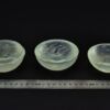 Set of three puck-shaped solid glass blanks – 2 Set of three puck-shaped solid glass blanks – 2