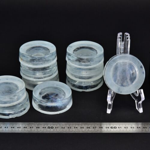 Set of 10 cut glass disc blanks – No. 1 Set of 10 cut glass disc blanks – No. 1