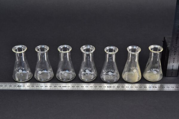 Hétdarabos ERGON Erlenmeyer-lombik-készlet, 25 ml Hétdarabos ERGON Erlenmeyer-lombik-készlet, 25 ml