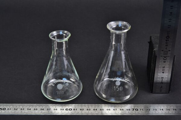 ERGON Erlenmeyer-lombikpár, 100 és 150 ml ERGON Erlenmeyer-lombikpár, 100 és 150 ml