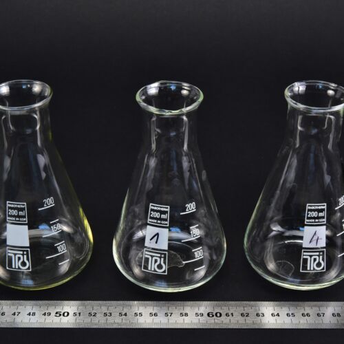 Háromdarabos RASOTHERM Erlenmeyer-lombik-készlet, 200 ml Háromdarabos RASOTHERM Erlenmeyer-lombik-készlet, 200 ml
