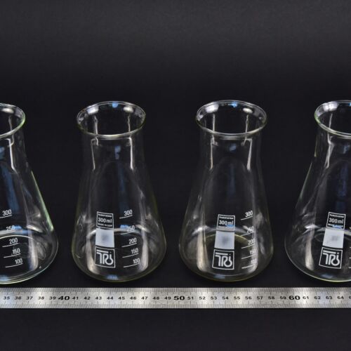 Négydarabos RASOTHERM széles szájú Erlenmeyer-lombik-készlet, 300 ml – Nr. 1
