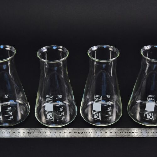Négydarabos RASOTHERM széles szájú Erlenmeyer-lombik-készlet, 300 ml – Nr. 4