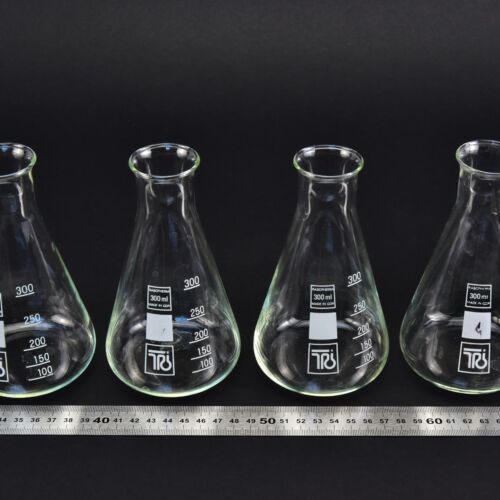 Négydarabos RASOTHERM szűk szájú Erlenmeyer-lombik-készlet, 300 ml – Nr. 1